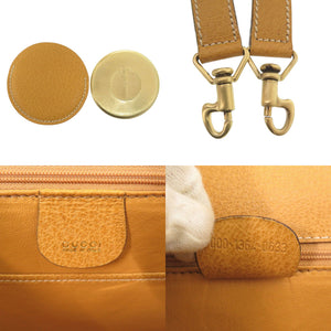 美品 グッチ 2WAY バンブー 000 1364 0633 レザー イエロー ハンドバッグ 黄 0145【中古】GUCCI
