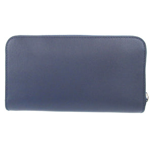 未使用 バーバリー 8006002 レザー ネイビー 紺 ラウンドファスナー長財布 財布 0150【中古】BURBERRY