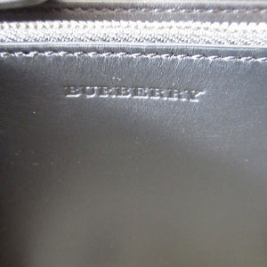 未使用 バーバリー 8006002 レザー ネイビー 紺 ラウンドファスナー長財布 財布 0150【中古】BURBERRY