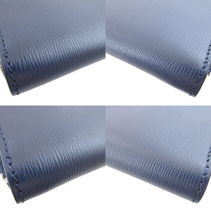 未使用 バーバリー 8006002 レザー ネイビー 紺 ラウンドファスナー長財布 財布 0150【中古】BURBERRY