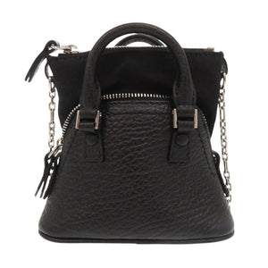 新品同様 メゾン マルジェラ 5AC クラシックベビー SB3WG0025 レザー ブラック チェーンショルダーバッグ 0208【中古】Maison Margiela