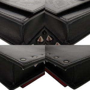 新品同様 クリスチャンルブタン CL Wall strap レザー ブラック ショルダーバッグ 黒 0210【中古】Christian Louboutin