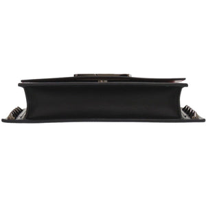 新品同様 クリスチャンルブタン CL Wall strap レザー ブラック ショルダーバッグ 黒 0210【中古】Christian Louboutin