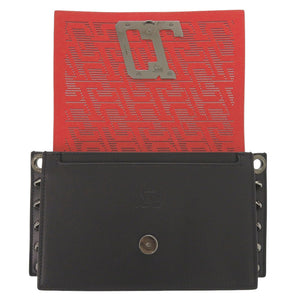 新品同様 クリスチャンルブタン CL Wall strap レザー ブラック ショルダーバッグ 黒 0210【中古】Christian Louboutin