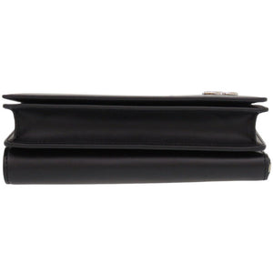 新品同様 ドルチェアンドガッバーナ クロスボディバッグ レザー ブラック ショルダーバッグ 黒 0216【中古】DOLCE&GABBANA