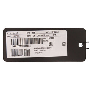 新品同様 ドルチェアンドガッバーナ クロスボディバッグ レザー ブラック ショルダーバッグ 黒 0216【中古】DOLCE&GABBANA