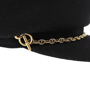 美品 エルメス ベルイル シェーヌダンクル キャスケット カシミヤ ブラック 帽子 黒 0267【中古】HERMES