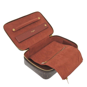 未使用 イヴ サンローラン ジュエリーボックス ケース モノグラムキャンバス ブラウン ポーチ 0273【中古】YVES SAINT LAURENT