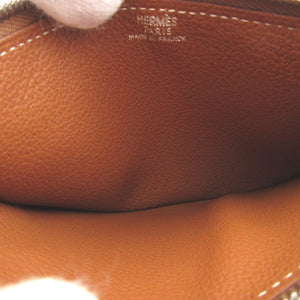 美品 エルメス ドゴンGM □F トゴ ゴールド 長財布 財布 0281【中古】HERMES