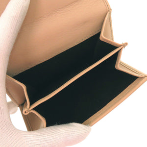 美品 グッチ ラブリーハート 245731 GGキャンバス ピンクベージュ 二つ折り財布 0303【中古】GUCCI