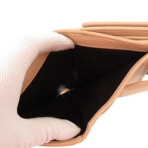 美品 グッチ ラブリーハート 245731 GGキャンバス ピンクベージュ 二つ折り財布 0303【中古】GUCCI