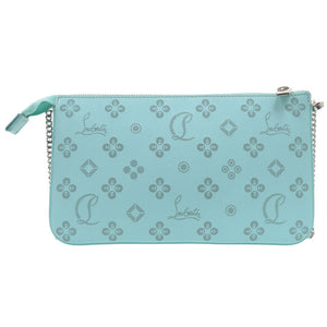 美品 クリスチャンルブタン ルビラ ジップアップ チェーンショルダーバッグ クラッチ 3225038 レザー ブラック 0317【中古】Christian Louboutin