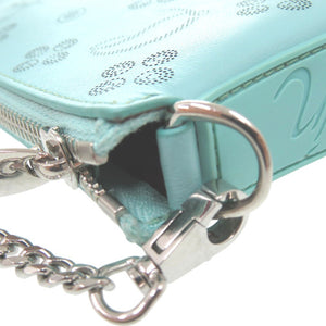 美品 クリスチャンルブタン ルビラ ジップアップ チェーンショルダーバッグ クラッチ 3225038 レザー ブラック 0317【中古】Christian Louboutin