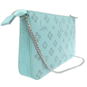 美品 クリスチャンルブタン ルビラ ジップアップ チェーンショルダーバッグ クラッチ 3225038 レザー ブラック 0317【中古】Christian Louboutin