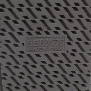 新品同様 エルメス レノックス コリエドシアン スタッズ サイズ40 1/2 レザー ブラック ハイカット レザースニーカー 0336【中古】HERMES メンズ