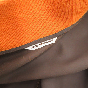 美品 エルメス やぎ革 サイズ50 オレンジ ブルゾン 0337【中古】HERMES メンズ