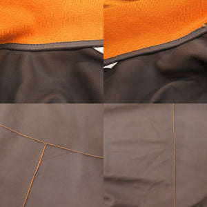 美品 エルメス やぎ革 サイズ50 オレンジ ブルゾン 0337【中古】HERMES メンズ