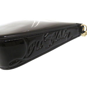 未使用品 クリスチャンルブタン パテントレザー ブラック チェーンショルダーバッグ 0376【中古】Christian Louboutin