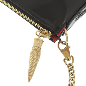 未使用品 クリスチャンルブタン パテントレザー ブラック チェーンショルダーバッグ 0376【中古】Christian Louboutin