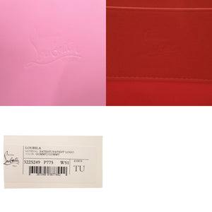 未使用 クリスチャンルブタン ルビラ チェーンショルダーバッグ 3225249 パテントレザー ピンク バッグ 0377【中古】Christian Louboutin