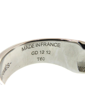 新品同様 エルメス カルーゼル メタル 約17号 シルバー T60刻印 リング 指輪 0379【中古】HERMES