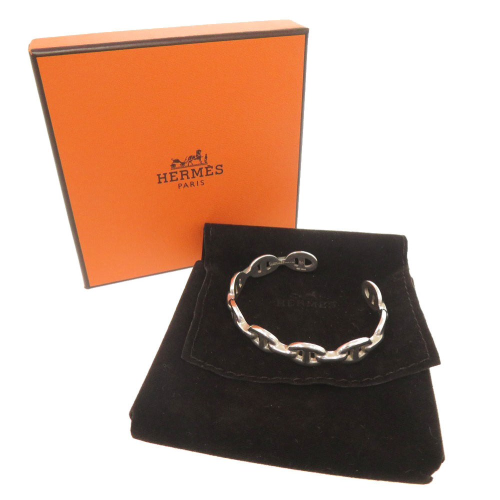美品 エルメス シェーヌダンクル アンシェネ SH シルバー925 バングル ブレスレット 0380【中古】HERMES