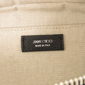 未使用品 ジミーチュウ スタースタッズ レザー スタッズ ブラック ボディバッグ 黒 0388【中古】JIMMY CHOO メンズ