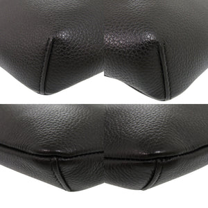 未使用品 ジミーチュウ スタースタッズ レザー スタッズ ブラック ボディバッグ 黒 0388【中古】JIMMY CHOO メンズ