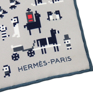 未使用品 エルメス カレ45 Faubourg Party フォーブルパーティ シルク マルチカラー スカーフ 0390【中古】HERMES