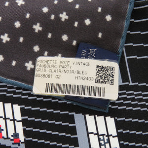 未使用品 エルメス カレ45 Faubourg Party フォーブルパーティ シルク マルチカラー スカーフ 0390【中古】HERMES