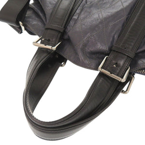 美品 クロエ キルティング レザー ネイビー ブラック 2WAY トートバッグ ショルダーバッグ 0409【中古】Chloe メンズ