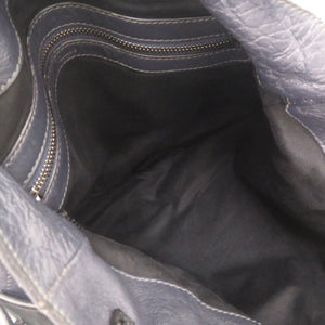 美品 クロエ キルティング レザー ネイビー ブラック 2WAY トートバッグ ショルダーバッグ 0409【中古】Chloe メンズ