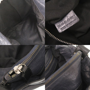 美品 クロエ キルティング レザー ネイビー ブラック 2WAY トートバッグ ショルダーバッグ 0409【中古】Chloe メンズ