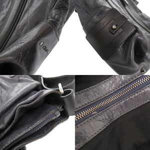 美品 クロエ キルティング レザー ネイビー ブラック 2WAY トートバッグ ショルダーバッグ 0409【中古】Chloe メンズ