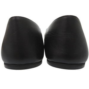 未使用品 グッチ ホースビット フラットシューズ ポインテッドトゥ パンプス 621161 レザー ブラック 0426【中古】GUCCI