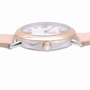 新品同様 フェンディ セレリア 80200M クオーツ 腕時計 SS/レザー ホワイトシェル 0428【中古】FENDI レディース