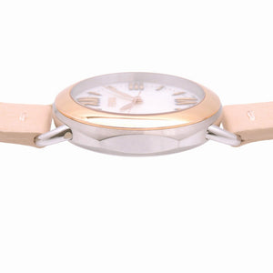 新品同様 フェンディ セレリア 80200M クオーツ 腕時計 SS/レザー ホワイトシェル 0428【中古】FENDI レディース