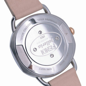 新品同様 フェンディ セレリア 80200M クオーツ 腕時計 SS/レザー ホワイトシェル 0428【中古】FENDI レディース