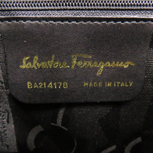 美品 サルヴァトーレフェラガモ 2WAY ヴァラ リボン BA214178 レザー ブラウン ハンドバッグ 茶 0436【中古】Salvatore Ferragamo