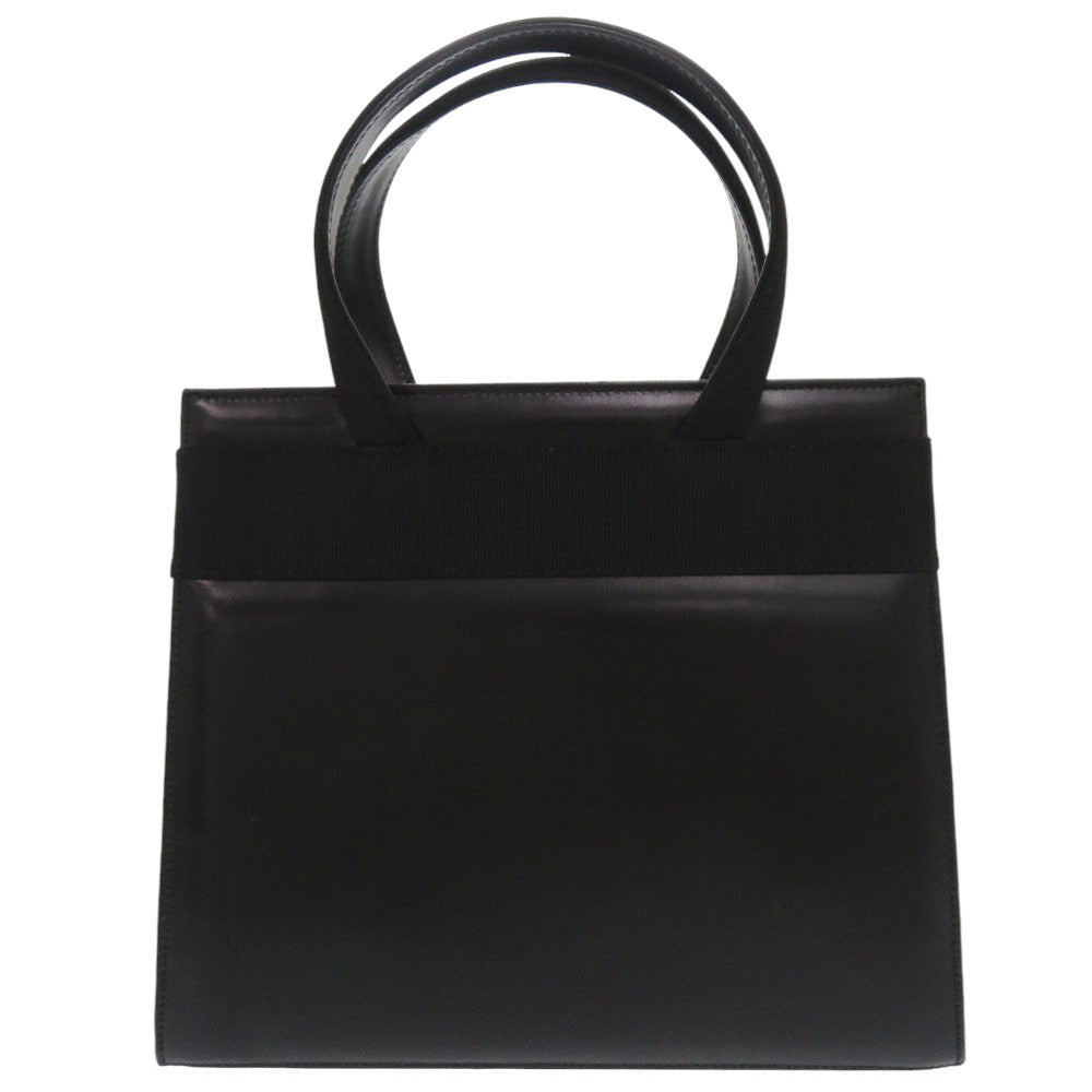 美品 サルヴァトーレフェラガモ ヴァラリボン BA214178 レザー ブラック 2WAY ショルダー ハンドバッグ 0437【中古】Salvatore Ferragamo