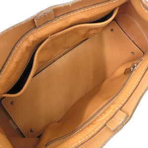 美品 トッズ レザー イエローベージュ ハンドバッグ 0438【中古】TOD’S