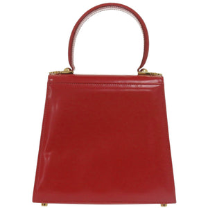 サルヴァトーレフェラガモ 2WAY ガンチーニ DY-21 2193 カーフレザー レッド ハンドバッグ 赤 0443【中古】Salvatore Ferragamo