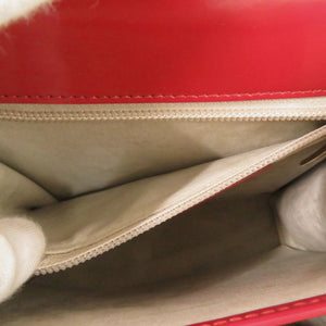 サルヴァトーレフェラガモ 2WAY ガンチーニ DY-21 2193 カーフレザー レッド ハンドバッグ 赤 0443【中古】Salvatore Ferragamo