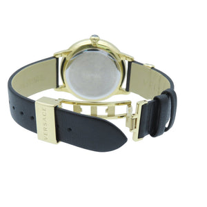 新品同様 ヴェルサーチ メデューサ アイコン VEZ200221 クオーツ 腕時計 SS/レザー ゴールド 0446【中古】VERSACE メンズ レディース ユニセックス