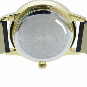 新品同様 ヴェルサーチ メデューサ アイコン VEZ200221 クオーツ 腕時計 SS/レザー ゴールド 0446【中古】VERSACE メンズ レディース ユニセックス