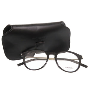 美品 サンローランパリ SL25/F 001 プラスチック ブラック 伊達メガネ 0449【中古】SAINT LAURENT PARIS