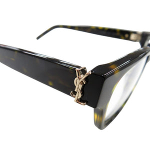 美品 サンローランパリ べっ甲柄 SL M35 003 プラスチック 伊達メガネ 0450【中古】SAINT LAURENT PARIS