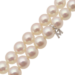 美品 ミキモト 7.4mm-8mm アコヤ真珠 ネックレス ネックレス パール シルバーアクセアリー 0464【中古】MIKIMOTO