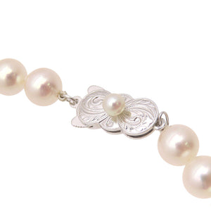 美品 ミキモト 7.4mm-8mm アコヤ真珠 ネックレス ネックレス パール シルバーアクセアリー 0464【中古】MIKIMOTO