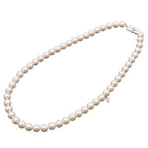 美品 ミキモト 7.4mm-8mm アコヤ真珠 ネックレス ネックレス パール シルバーアクセアリー 0464【中古】MIKIMOTO